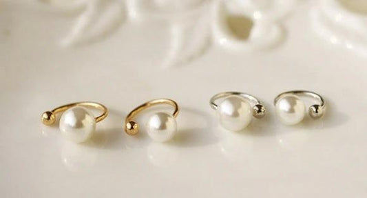 Pearl ear bone clip U-shaped invisible ear clip without ear hole 2 yuan jewelry