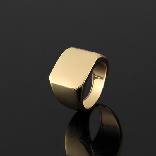 Ring Fashion Creative Glossy Ring Personality Simple Hip Hop Men's Ring Hand Jewelry