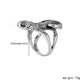 Fashion simple silver ring luminous lizard ring retro versatile domineering punk personality trend