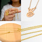 Personality Titanium Steel Bee Necklace Female Fashion Simple Honeycomb Insect Animal Clavicle Chain
