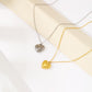 Love necklace ins design sense retro love collarbone chain female