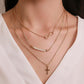 Retro Multilayer Necklace Creative Coin Love Lock Sweater Chain Metal Thick Chain Clavicle Chain Accessories