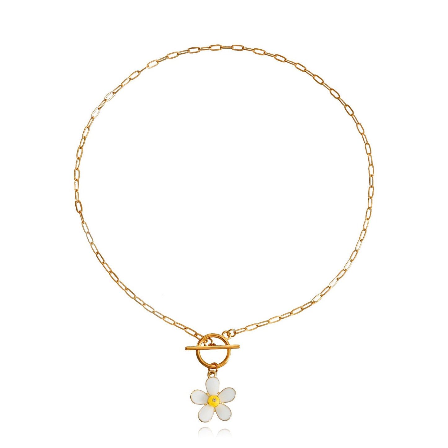 JewelrySimple FlowersFresh and SweetClavicle Chain NecklaceNortheast VersatileLight LuxuryNatural Necklace