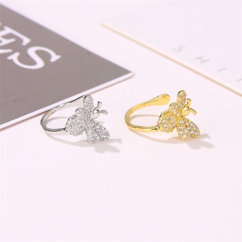 Earrings Cute Bee Ear Clip No Ear Pierce Earring Female Personality Diamond Insect Ear Bone Clip