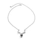 Jewelry Sweet Cool Creative Antler Skull Pendant Necklace Simple Personality Three-dimensional Necklace Female