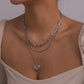 N11 jewelry multi-layer fashion rose letter necklace romantic temperament niche necklace female