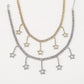1556 Necklace Pentagram Claw Chain Temperament Full Diamond Necklace Rhinestone Tassel Temperament Sexy Necklace