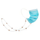 Creative Retro Butterfly Beads Mask Chain White Beads Cute Animal Glasses Chain Anti-lost Mask Hanging Chain