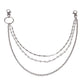 Jewelry fashion personality cross chain ins versatile multi-layer pearl retro waist chain