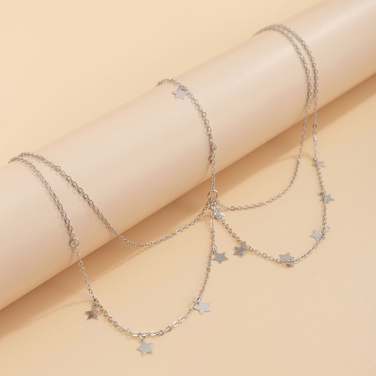 Jewelry Beach Bikini Metal Multilayer Chest Chain Sexy Star Tassel Chain Body Chain Female