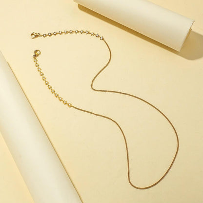 Fashion small flower mask hanging chain stainless steel gold-plated mask anti-lost hanging neck lanyard glasses chain