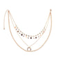 Light luxury niche design sense diamond moon necklace female butterfly belt diamond pendant clavicle chain