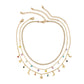 Jewelry Sweet Color Love Star Moon Pendant Necklace Simple Diamond Handmade Chain Necklace