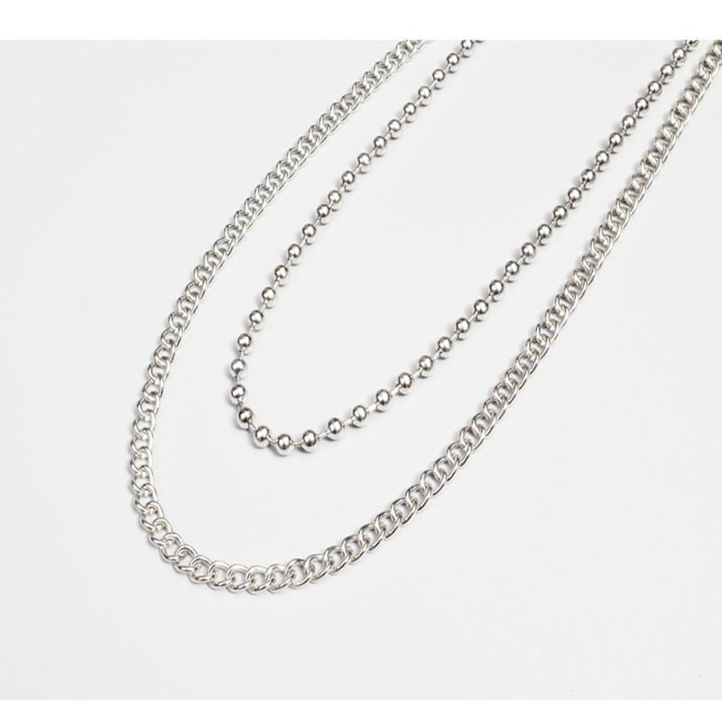 Pants chain ins net red metal iron chain pants hanging chain ornaments double-layer ball beads hip-hop pants chain men and women trend