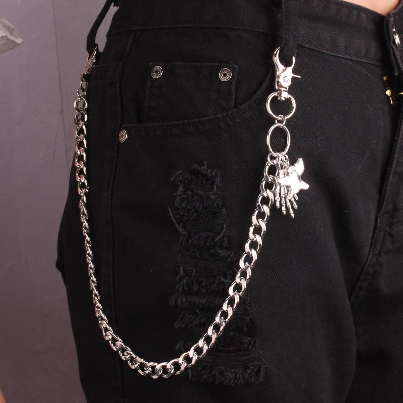 Simple chain single-layer punk pants chain personality indifferent street shot metal body chain jewelry