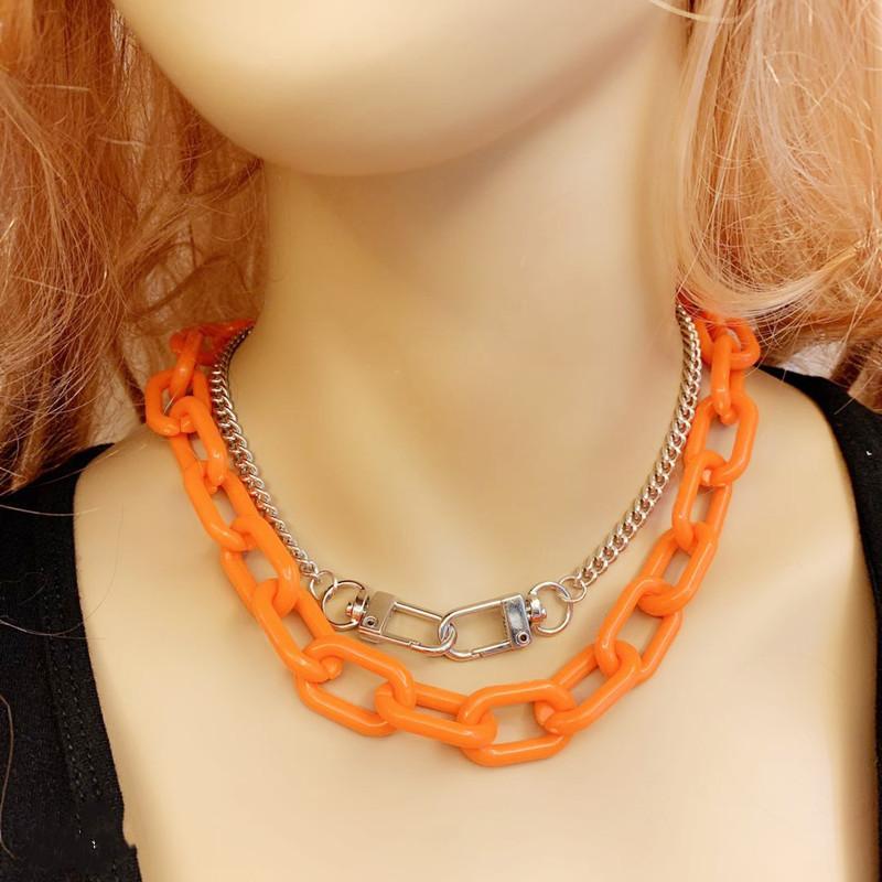 Jewelry Personality Tassel Adjustable Two-piece Set Item Decoration Hip Hop Trendy Keychain Exaggerated Chain Necklace