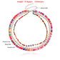 Jewelry Bohemian multi-layer color soft pottery small rice bead necklace female imitation pearl necklace ins