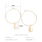 Ear jewelry exaggerated fashion natural shell earrings female personality temperament earrings