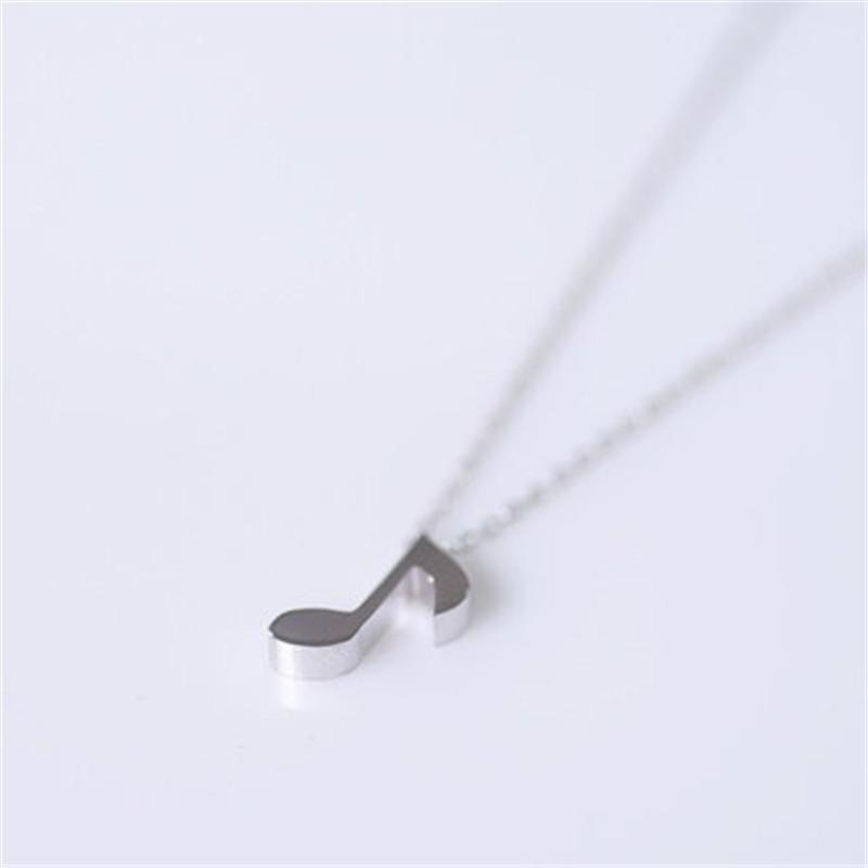 Explosive style, simple musical notation pendant necklace cute musical notation clavicle chain