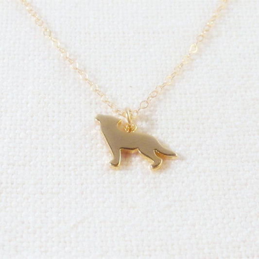 Fashion Trend Jewelry Simple Wolf Pendant Necklace Hot Style