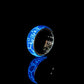 Personalized ins design stainless steel resin luminous forest crocodile pattern creative ring versatile fashion simple ring