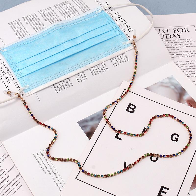 Mask chain 72cm copper claw chain mask rope trendy diamond-studded glasses chain fashion anti-lost hanging chain accessories