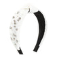 F5144 Retro geometric knotted pleated texture headband personality light luxury beaded rhinestone niche headband