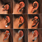 Retro punk elf flying dragon ear hanging single creative metal cat bat without hole ear bone clip