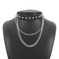 N157 Punk Necklace Harajuku Rivet Leather Chain Necklace Gothic Personality Street Shot Necklace