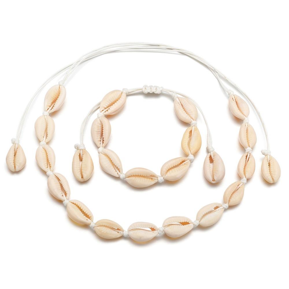 Accessories Seashell Necklace Boho Chic Seashell Bracelet Set