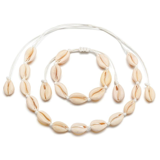 Accessories Seashell Necklace Boho Chic Seashell Bracelet Set