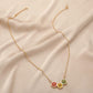 Dried Flower Resin Stitching Geometric Pendant Necklace Ladies Necklace Jewelry