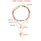 Jewelry trend multi-element color turquoise elephant nose pendant necklace female ins skull necklace