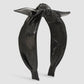 F53 creative leather three-dimensional geometric bow headband female personality small fragrance color elegant headband