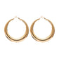 Exaggerated Atmosphere Metal Shiny Earring Earrings Female Personality Simple Geometric Oval Earrings