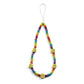 Jewelry Creative Smile Face Contrasting Color Rice Beads Beaded Mobile Phone Chain Simple Weaving Geometric Mobile Phone Ornament