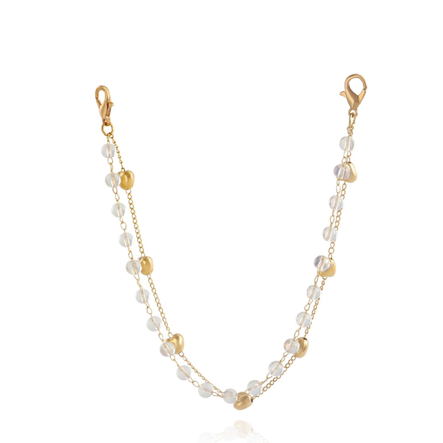 Jewelry ins transparent round beads love beaded chain trousers bag accessories female fashion temperament clothing