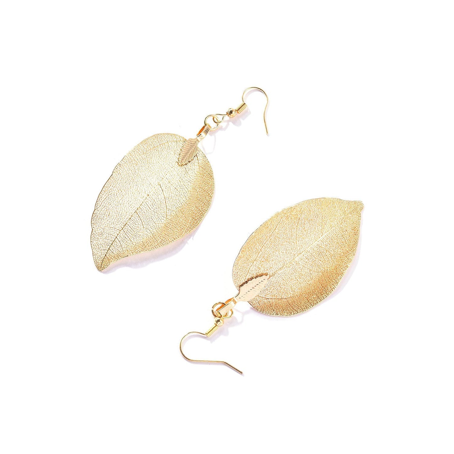 Jewelry Fashion Simple Leaf Pendant Earrings Ladies Personality Exaggerated Atmospheric Earrings