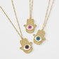 ZN89 Jewelry Copper-plated Creative Devil's Eye Palm Necklace Hip Hop Personality Geometric Necklace