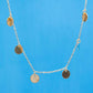 Rihanna's same stylish personality white sequin short necklace necklace