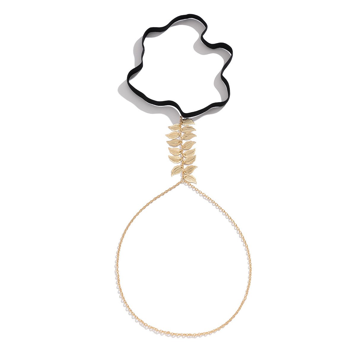 Jewelry sexy elastic chain single layer body chain creative beach leaves tassel thigh chain female