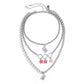 Jewelry sweet cool drop oil flower pendant necklace hip-hop metal ball chain tag necklace