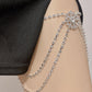 Sexy Rhinestone Tassel Thigh Chain Female Irregular Multi-Layered Full Diamond Body Chain Hot Girl Sexy Thigh Chain