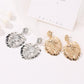 Fashion hollow leaf stud earrings national classic style