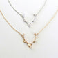 Jewelry girl necklace small animal elk pendant antler necklace