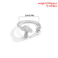 Trendy Metal Small Mushroom Ring Female Hip Hop Simple Diamond Geometric Opening Ring Jewelry