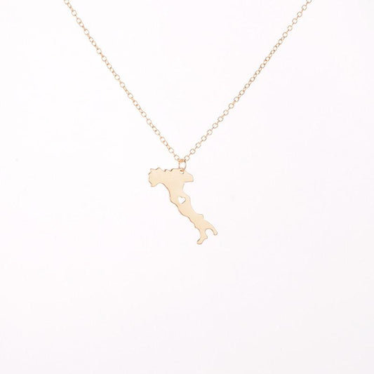 Italy country map detailed map clavicle chain