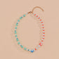 Fashion soft pottery Tai Chi figure necklace collarbone chain special-shaped gourd pearl necklace accessories