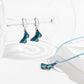 Jewelry simple dripping oil small butterfly pendant necklace female color pastoral pendant wax thread necklace