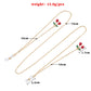 Jewelry Temperament Popular Red Cherry Pendant Glasses Chain Fashion Metal Chain Glasses Accessories